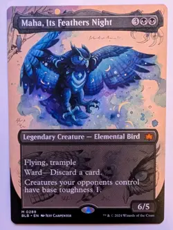 Maha, Its Feathers Night (Borderless) BLB #289 Regular NM - Image 1