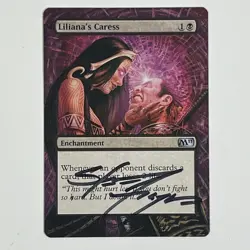 Liliana‘s Caress MTG Alter Art hand painted, Later Signed By Steve Argyle ￼ - Image 1