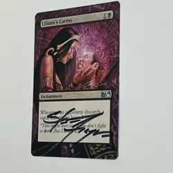 Liliana‘s Caress MTG Alter Art hand painted, Later Signed By Steve Argyle ￼ - Image 3
