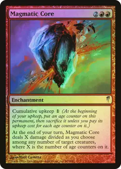 MTG FOIL Magmatic Core - Coldsnap #091 - Image 1