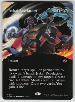 Jeskai Revelation (Borderless) Mythic Tarkir: Dragonstorm 361 MTG Near Mint 2025 - Image 1