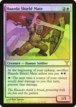 MTG FOIL Haazda Shield Mate - Dissension #012 - Image 1
