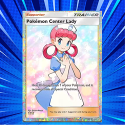 Pokemon TCG Pocket, Pokemon Center Lady ( Full Art ) - Trading Digital card - Image 1