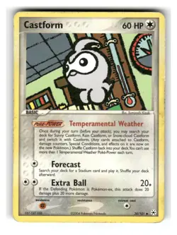 Castform 30/101 Uncommon Hidden Legends Pokemon Moderately Played - Image 1