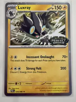 2026 Pokemon Luxray 028/088 Best Buy Stamped Promo Perfect Order - Image 1
