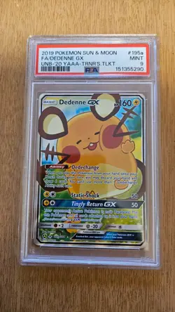 PSA 9 Dedenne GX 195a/214 Graded Pokemon Card - Image 2
