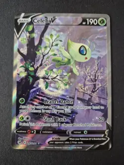 Celebi V 245/264 Fusion Strike Ultra Rare Card Pokemon TCG Full Art - Image 1