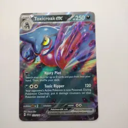 Holo Toxicroak ex - 131/198 Scarlet & Violet Pokemon - Same Day Shipping! - Image 1
