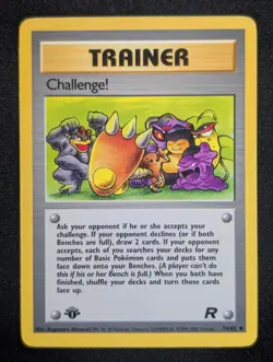 Challenge! 74/82 Team Rocket Pokemon NM 1st Edition - Image 1