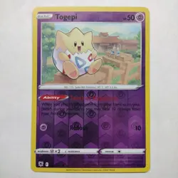 Pokemon TCG Togepi 055/189 Astral Radiance Reverse Holo Common - Image 1