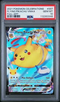 Flying Pikachu Vmax # 007/025 | Pokemon TCG - 2021 Celebrations | PSA 10 - Image 1