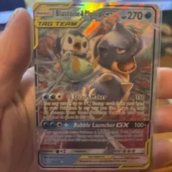 Pokemon TCG Blastoise & Piplup GX Tag Team Cosmic Eclipse 38/236 NM - Image 1