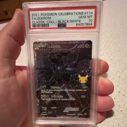 Pokemon Zekrom 114/114 Celebrations Classic Collection Full Art Holo PSA 10 2021 - Image 1