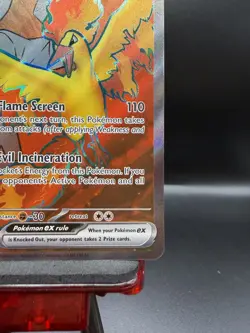 Team Rockets Moltres EX English Full Art 208/182 SV10 Destined Rivals Pokemon NM - Image 4