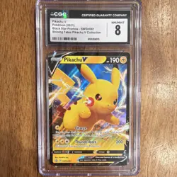 The Pokemon Company Pikachu V SWSH061 Sword & Shield Promo Holo CGC 8 2021 - Image 1