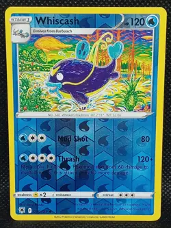 Whiscash 036/189 Rev Holo - Pokemon SWSH10 Astral Radiance M/NM- New - Image 1