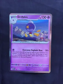 Pokemon: Stellar Crown Staff Prerelease Promo: Drifblim 135 - Image 1