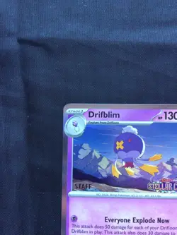 Pokemon: Stellar Crown Staff Prerelease Promo: Drifblim 135 - Image 3