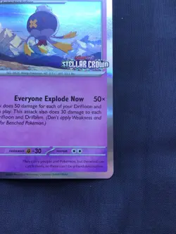 Pokemon: Stellar Crown Staff Prerelease Promo: Drifblim 135 - Image 5