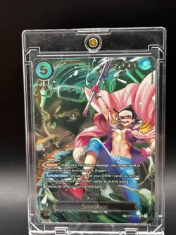 Smoker (SP)SR FULL ART OP10-030 Carrying On His Will ENGLISH One Piece TCG NM📈 - Image 1