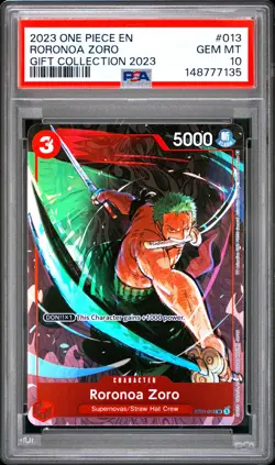 Roronoa Zoro PSA10 2023 One Piece Gift Collection 2023 Gift Collection 2023 #013 - Image 1
