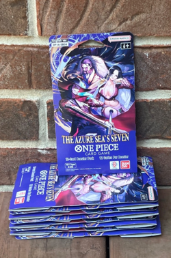 BRAND NEW-One Piece OP-14 The Azure Sea's Seven Sleeved Booster Packs-LOT OF 9 - Image 1