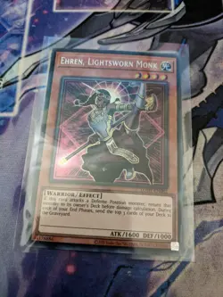 Yu-Gi-Oh! Ehren, Lightsworn Monk - LODT-EN082 - NM Secret Rare Unlimited Edition - Image 1