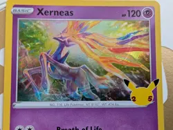 Pokemon TCG Celebrations C12 Xerneas Holo Foil Rare Card 012/025 Mint Condition - Image 4