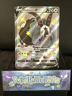 Pokemon Card Dubwool V SV120/SV122 Shining Fates Shiny Vault Holo Rare NM - Image 1