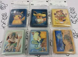 Van Gogh Museum Pokemon Card Sleeves Set 6 Unopened Deck Shields - Image 1