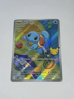 Squirtle 039 Promo Pokemon Mega Evolution Promo Full Art Holo BSP First Partners - Image 1