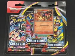 Pokemon TCG ME04 Chaos Rising 3 Pack Booster Blister Charmeleon Promo PROSHIPPER - Image 1