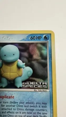 Pokemon - Ditto (Squirtle) 64/113 EX Delta Species - Holo - NM - Image 2