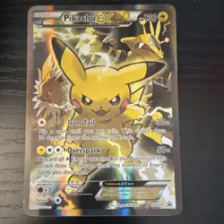Pikachu EX XY124 XY Promo Holo English Basic 130 HP Pokemon TCG Card - Image 1
