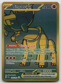 Ting-Lu ex 244/091 Hyper Rare Paldean Fates Pokemon Holo NM - Image 1