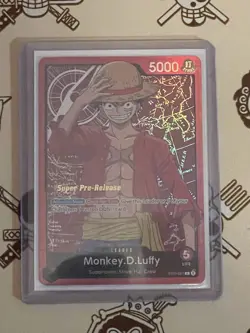 Monkey.D.Luffy (001) - Super Pre-Release Starter Deck 1: Straw Hat Crew (ST-01 ) - Image 1