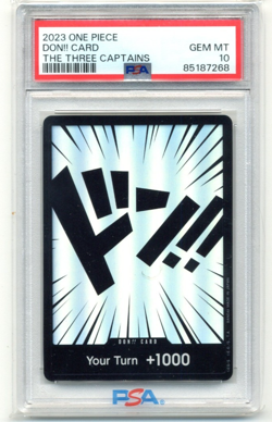 2023 One Piece The Three Captains DON!! Card Foil PSA 10 Gem Mint Low Pop - Image 1