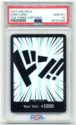 2023 One Piece The Three Captains DON!! Card Foil PSA 10 Gem Mint Low Pop - Image 3