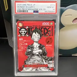 2025 One Piece ST21-014 Magazine Card Promo PSA 10 Gem Mint - Image 1