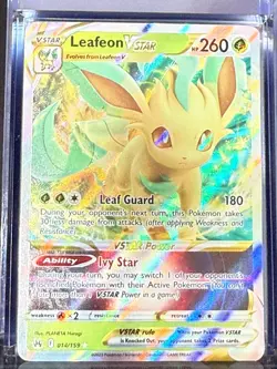 Leafeon VSTAR Pokemon 14 CRZ Rare Near Mint Card - Image 1