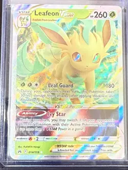 Leafeon VSTAR Pokemon 14 CRZ Rare Near Mint Card - Image 3