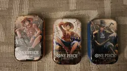 ONE PIECE CARD GAME - TIN PACK SET VOL. 2 (TS-02, OP13) x 3 READY TO SHIP - Image 1