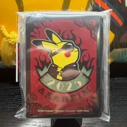 Exclusive Lot of 15 Pikachu Card Sleeves Pokemon Center WCS 2025 Anaheim - Image 2