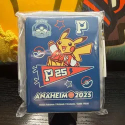 Exclusive Lot of 15 Pikachu Card Sleeves Pokemon Center WCS 2025 Anaheim - Image 3