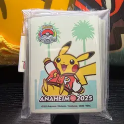 Exclusive Lot of 15 Pikachu Card Sleeves Pokemon Center WCS 2025 Anaheim - Image 4