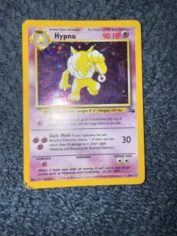 Pokemon TCG Hypno Holo Rare Card Fossil Set 1999, 8/62, WOTC Vintage - Image 1