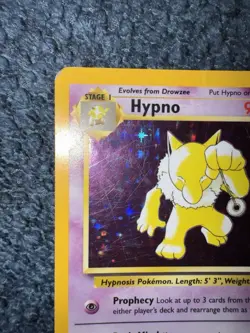 Pokemon TCG Hypno Holo Rare Card Fossil Set 1999, 8/62, WOTC Vintage - Image 5