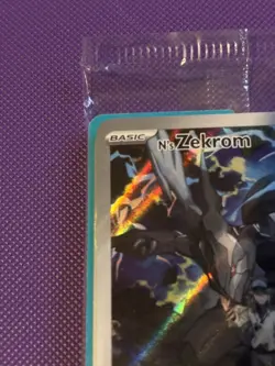 Pokemon TCG N’s Zekrom 031 MEP Pokemon Center Stamped Sealed 2 Card Pack Promo - Image 2