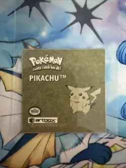 Pikachu R08, NM, Gold Holo, Artbox Series 1, 1999 Sticker, Pokemon Cards - Image 2