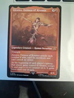 Alexios, Deimos of Kosmos Etched FOIL #214 | ACR Assassin's Creed | MTG - Image 1